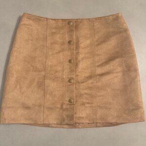 Gap Light Brown Suede Skirt